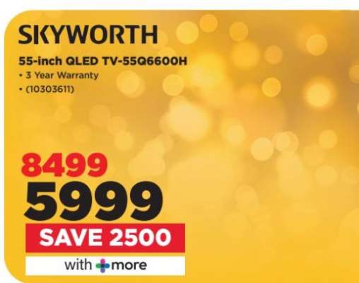 SKYWORTH 55-Inch QLED TV-55Q6600H