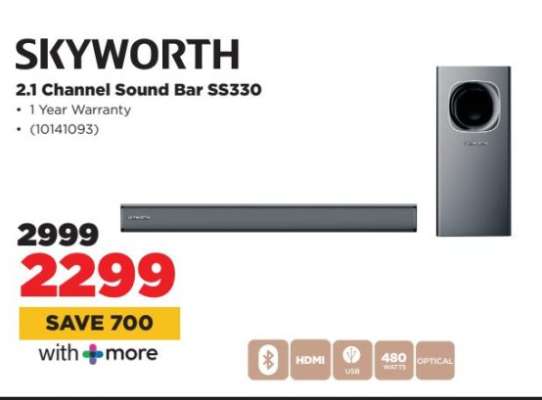 SKYWORTH 2.1 Channel Sound Bar SS330