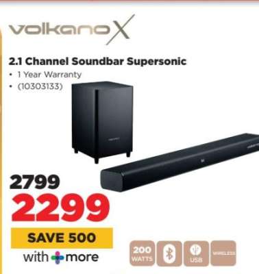 Volkano X 2.1 Channel Soundbar Supersonic