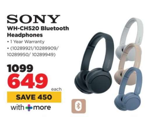 Sony WH-CH520 Bluetooth Headphones