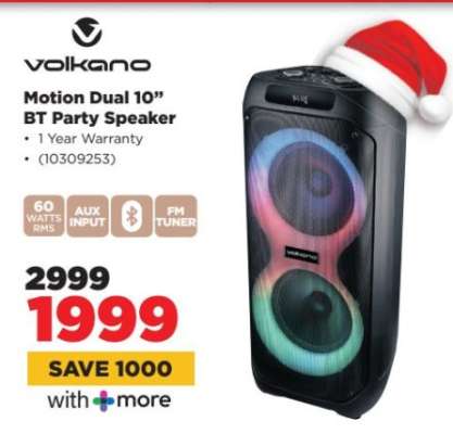 Volkano Motion Dual 10" BT Party Speaker