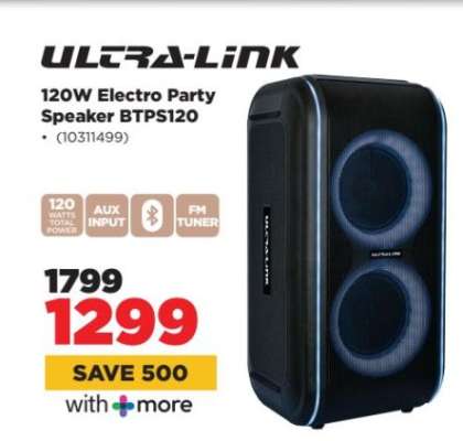 ULTRA-LINK 120W Electro Party Speaker BTPS120