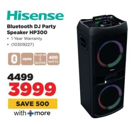 Hisense Bluetooth DJ Party Speaker HP300