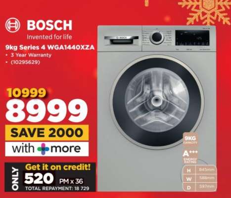 Bosch 9kg Series 4 WGA1440XZA