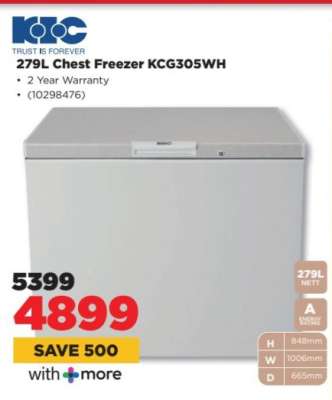 279L Chest Freezer KCG305WH
