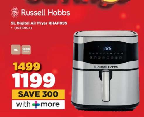 Russell Hobbs 9L Digital Air Fryer RHAF09S