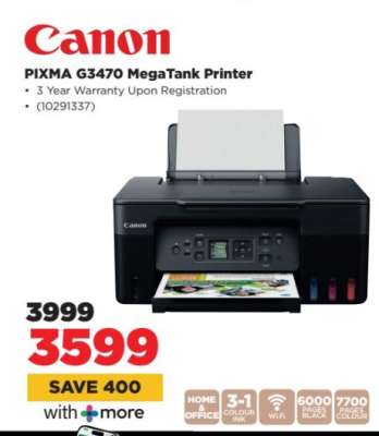 Canon PIXMA G3470 MegaTank Printer