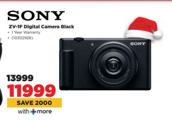 SONY ZV-1F Digital Camera Black