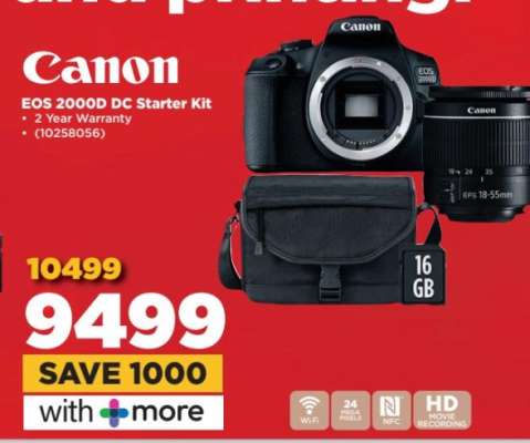 Canon EOS 2000D DC Starter Kit