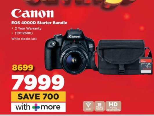 Canon EOS 4000D Starter Bundle