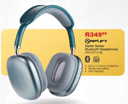 Amplify Stellar Series Bluetooth Headphones AM-2014-BL