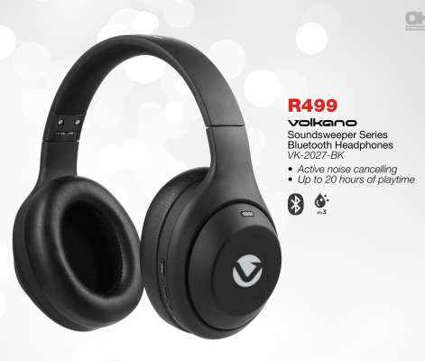 Volkano Soundsweeper Series Bluetooth Headphones VK-2027-BK