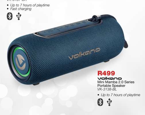 volkano Mini Mamba 2.0 Series Portable Speaker VK-3138-BL
