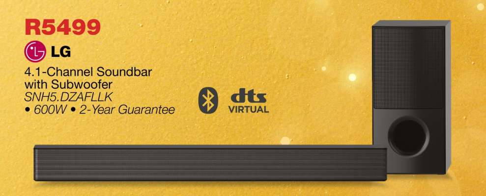 LG 4.1-Channel Soundbar with Subwoofer