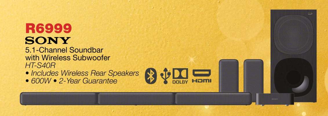 SONY 5.1-Channel Soundbar with Wireless Subwoofer