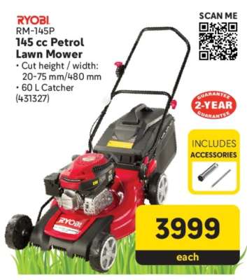 RYOBI RM-145P 145 cc Petrol Lawn Mower