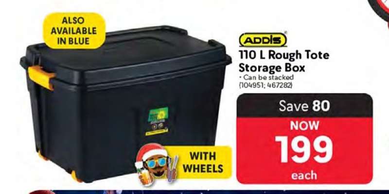 ADDIS 110 L Rough Tote Storage Box