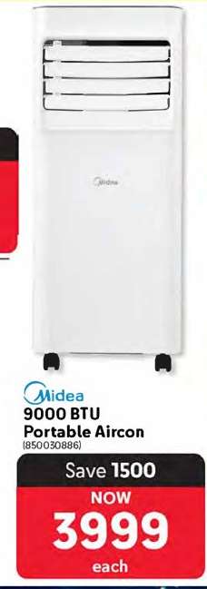Midea 9000 BTU Portable Aircon