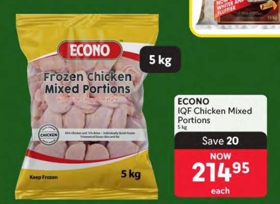ECONO IQF Chicken Mixed Portions