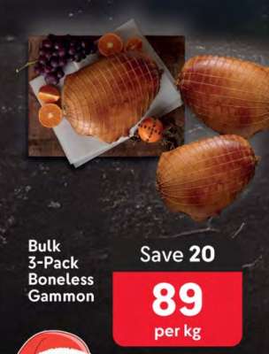 Bulk 3-Pack Boneless Gammon