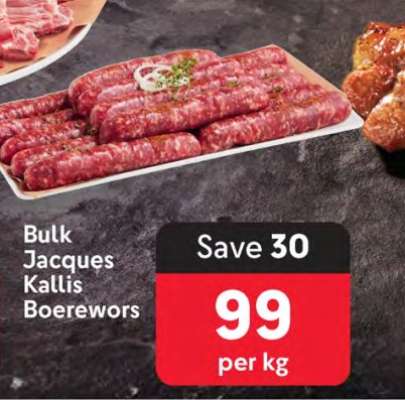 Bulk Jacques Kallis Boerewors