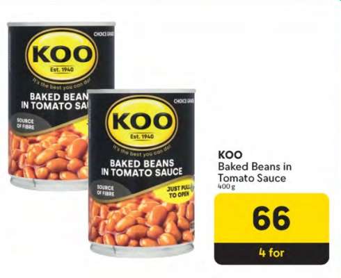 Koo Baked Beans in Tomato Sauce