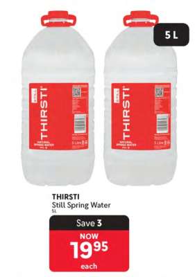 THIRSTI Still Spring Water