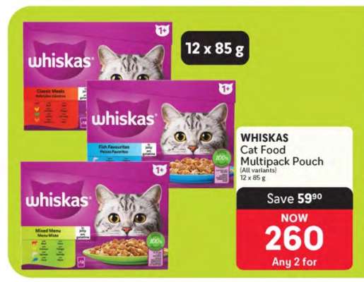 WHISKAS Cat Food Multipack Pouch