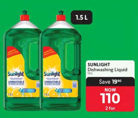 Sunlight Dishwashing Liquid