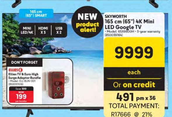 SKYWORTH 165 cm (65") 4K Mini LED Google TV