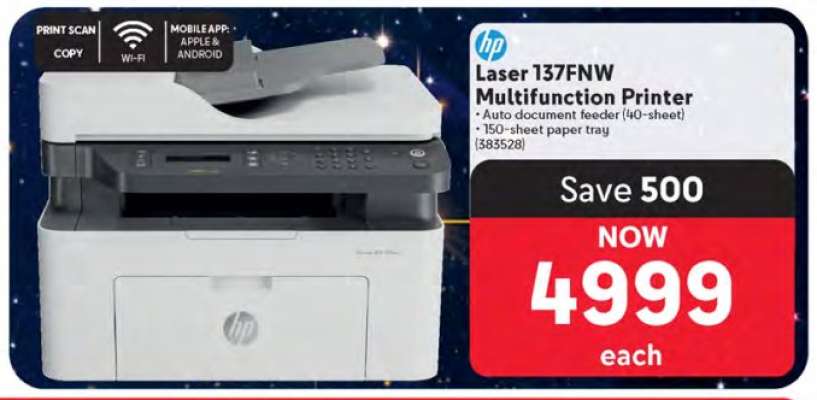 HP Laser 137fnw Multifunction Printer