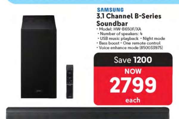 Samsung 3.1 Channel B-Series Soundbar