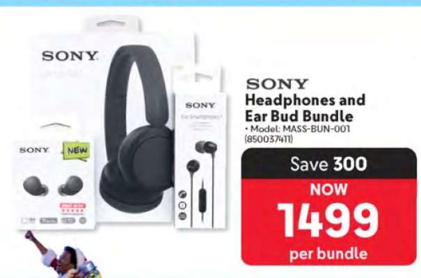 Sony Headphones and Ear Bud Bundle