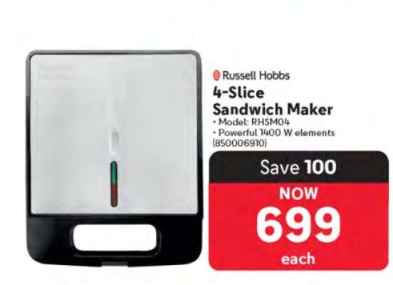 Russell Hobbs 4-Slice Sandwich Maker