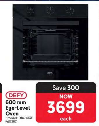 DEFY 600 mm Eye-Level Oven