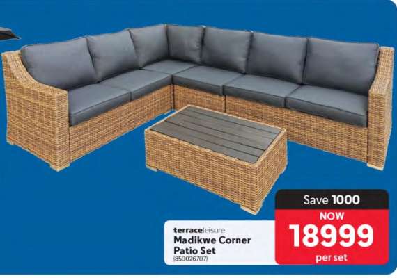 Madikwe Corner Patio Set