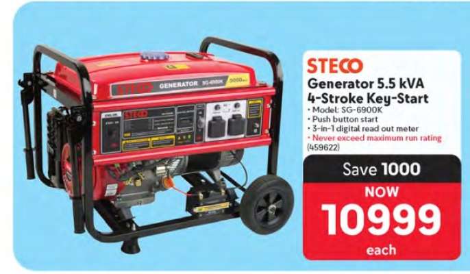 STECO Generator 5.5 kVA 4-Stroke Key-Start
