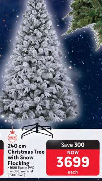 240 cm Christmas Tree with Snow Flocking