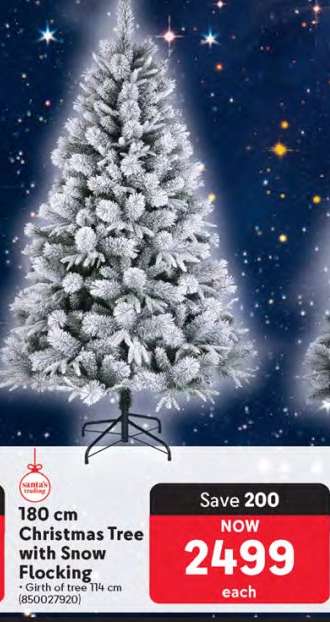 180 cm Christmas Tree with Snow Flocking