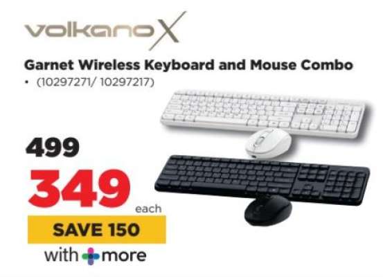 Volkano X Garnet Wireless Keyboard and Mouse Combo