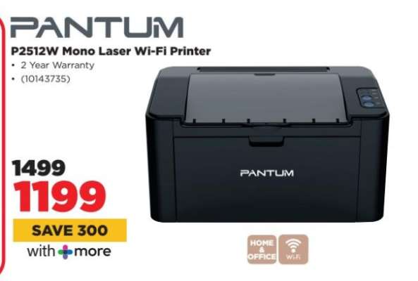 PANTUM P2512W Mono Laser Wi-Fi Printer