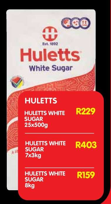HULETTS WHITE SUGAR 25x500g