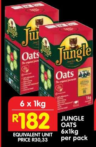 JUNGLE OATS 6x1kg per pack