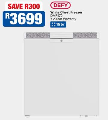 Defy White Chest Freezer DMF470