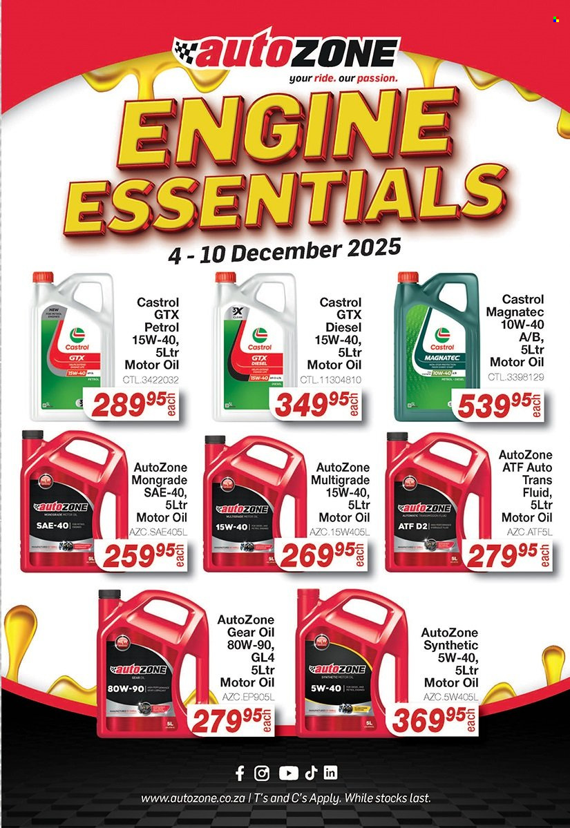 AutoZone specials - 04/12/2025 - 10/12/2025. Page 1