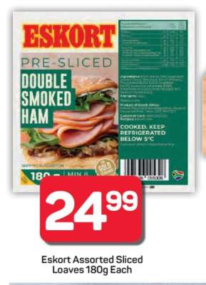 Eskort Assorted Sliced Loaves 180g