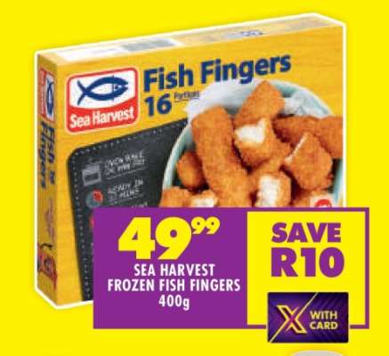 SEA HARVEST FROZEN FISH FINGERS 400g