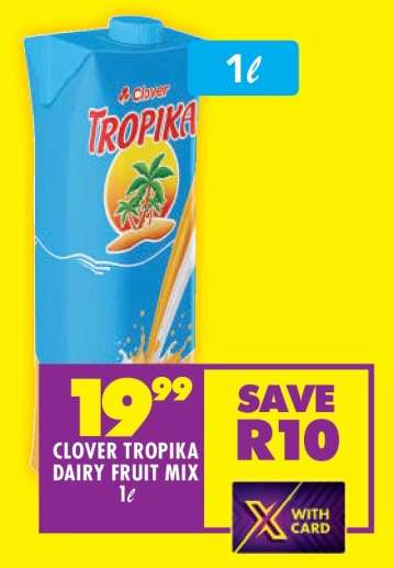 CLOVER TROPIKA DAIRY FRUIT MIX 1ℓ