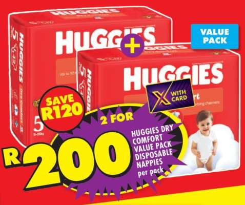 Huggies Dry Comfort Value Pack Disposable Nappies