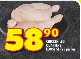 CHICKEN LEG QUARTERS LOOSE SERVE per kg
